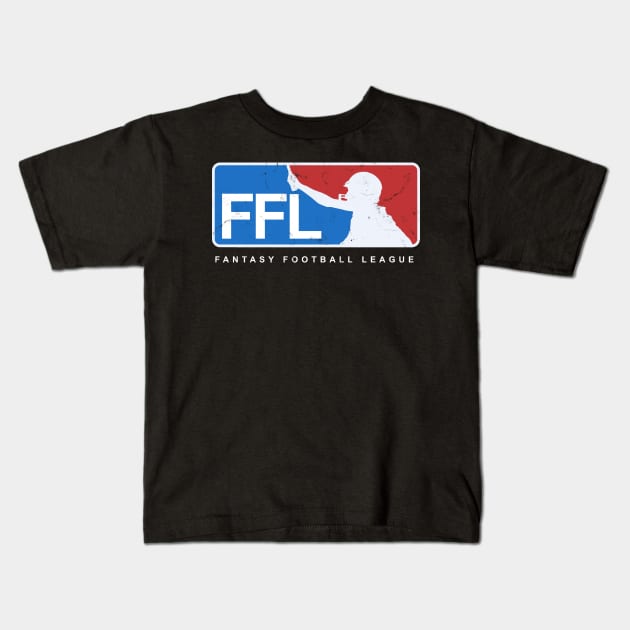 Fantasy Football Logo Tee Kids T-Shirt by NerdGamePlus